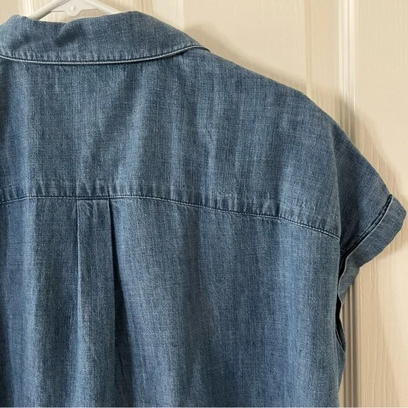 J. McLaughlin 💙 Erika Linen-blend blouse, amazing condition, size: M - Picture 8 of 16